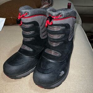 The North Face Kids Black and Gray Rain & Snow Boots